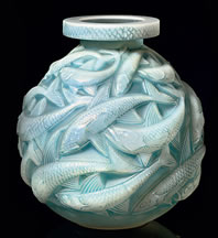 Rene Lalique Salmonides Vase