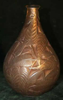 Rene Lalique Vase Sauge