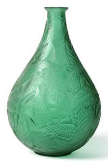 Rene Lalique Vase Sauge