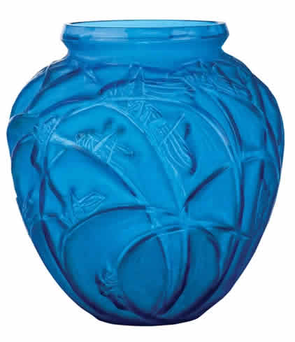 Rene Lalique Vase Sauterelles