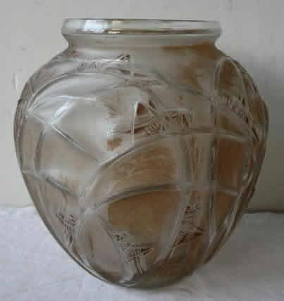 Rene Lalique Vase Sauterelles