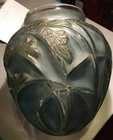 Rene Lalique Vase Sauterelles