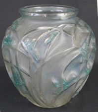 Rene Lalique Vase Sauterelles