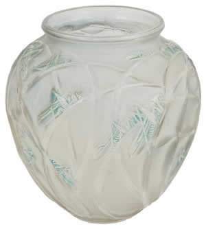 Rene Lalique Vase Sauterelles