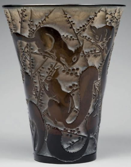 Rene Lalique Vase Senart