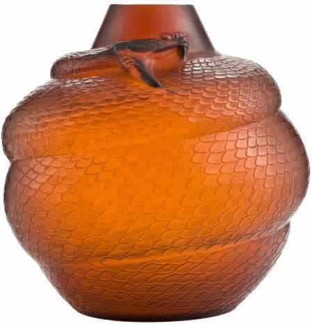 Rene Lalique Serpent Vase