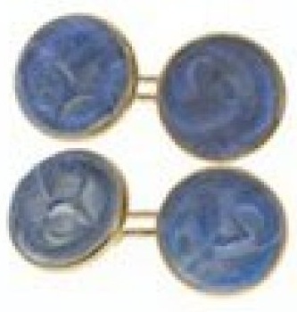 Rene Lalique Cufflink Serpent