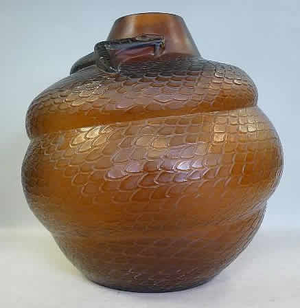 Rene Lalique Vase Serpent