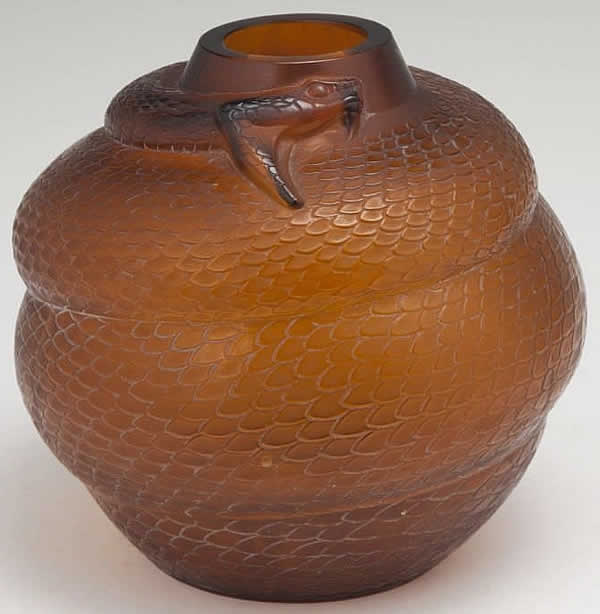 Rene Lalique Vase Serpent