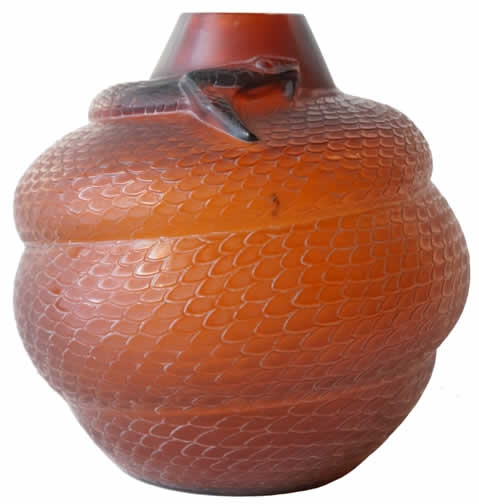 Rene Lalique Vase Serpent
