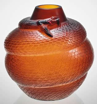 Rene Lalique Vase Serpent
