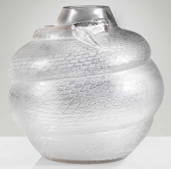 Rene Lalique Vase Serpent