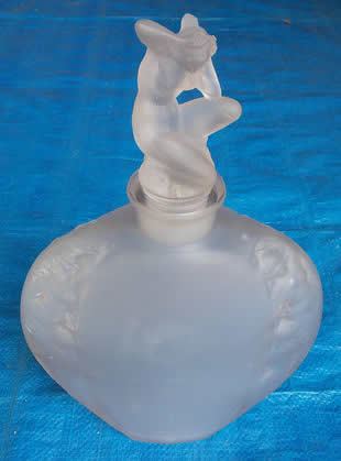 Rene Lalique Vase Sirenes Avec Bouchon Figurine