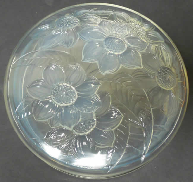 Rene Lalique Box Six  Dahlias