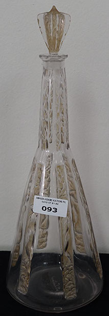 Rene Lalique Decanter Six Figurines