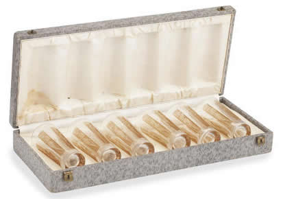 Rene Lalique Glass Six Figurines