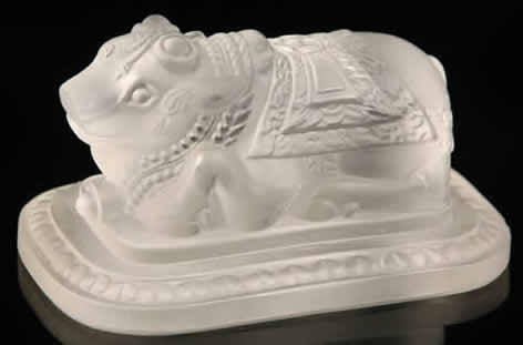 Rene Lalique Taureau Sacre Paperweight