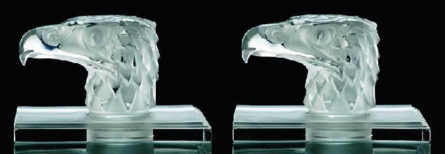 Rene Lalique Tete D'Aigle-B Bookend