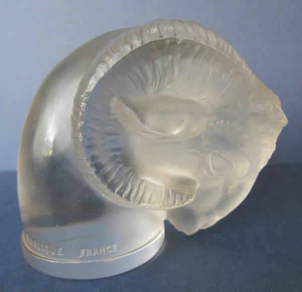 Rene Lalique Car Mascot Tete De Belier