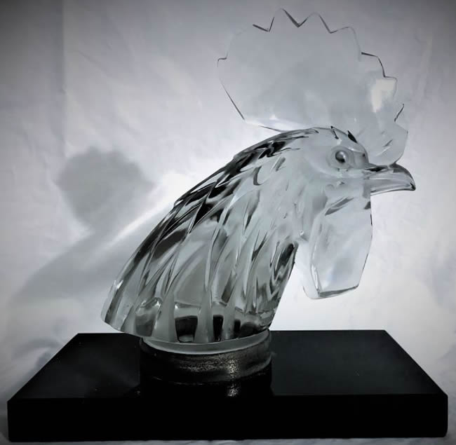 Rene Lalique Bookend Tete De Coq