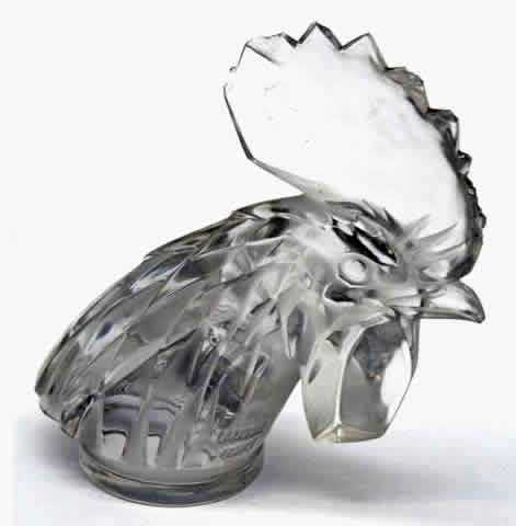 Rene Lalique Hood Ornament Tete De Coq