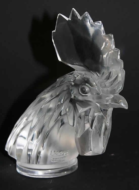 Rene Lalique Hood Ornament Tete De Coq