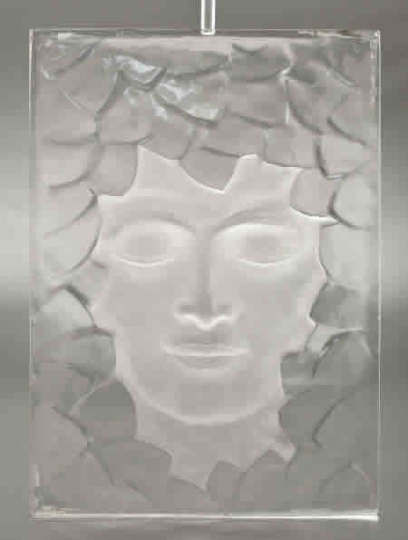 Rene Lalique Tete De Femme Aux Feuillages Panel