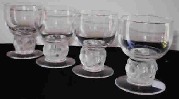 Rene Lalique Wine Glass Thomery