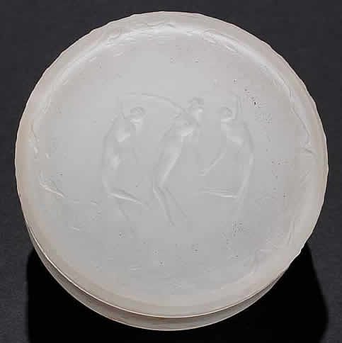 Rene Lalique Powder Box Three Graces