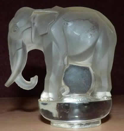 Rene Lalique Paperweight Toby Elephant