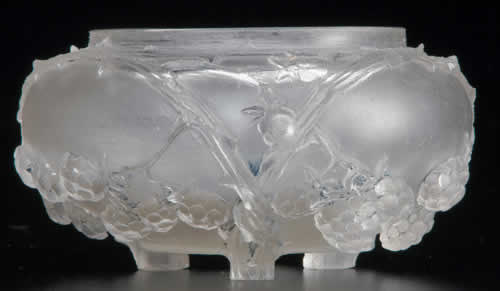 Rene Lalique Trepied Entrelacs Epines Et Mures Cire Perdue Vase