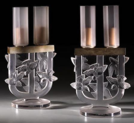 Rene Lalique Candelabra Trois Branches Roitelets