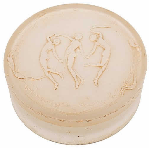 Rene Lalique Powder Box Trois Figurines