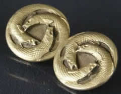 Rene Lalique Trois Poissons Cufflink