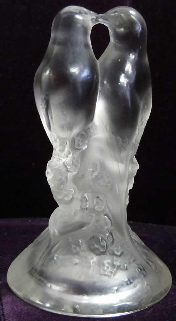 Rene Lalique Paperweight Two Birds
