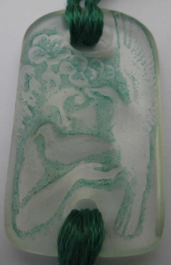 Rene Lalique Pendant Two Doves