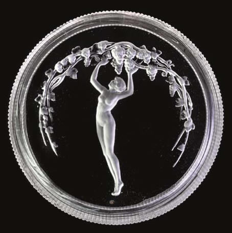 Rene Lalique Une Figurine Et Raisins Box