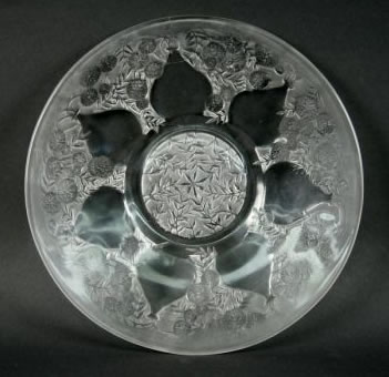 Rene Lalique Plate Vases