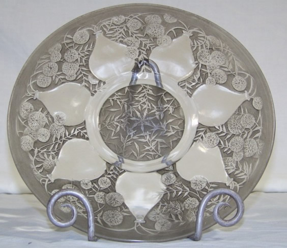 Rene Lalique Plate Vases