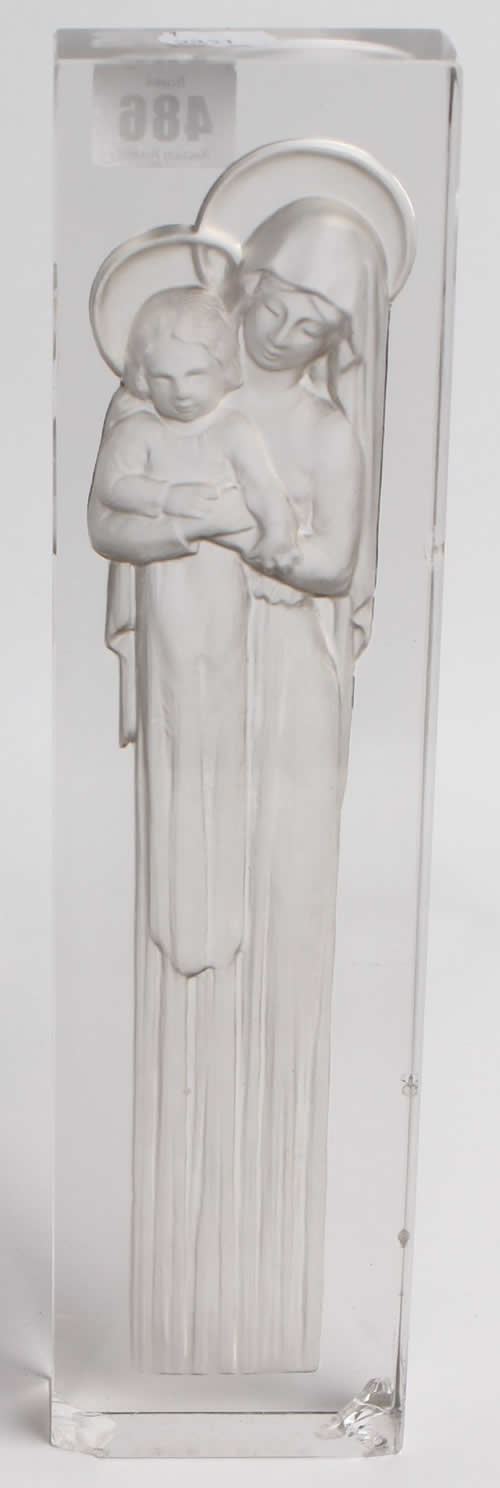 Rene Lalique Statue Vierge a L'Enfant