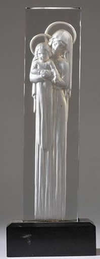 Rene Lalique Statue Vierge a L'Enfant