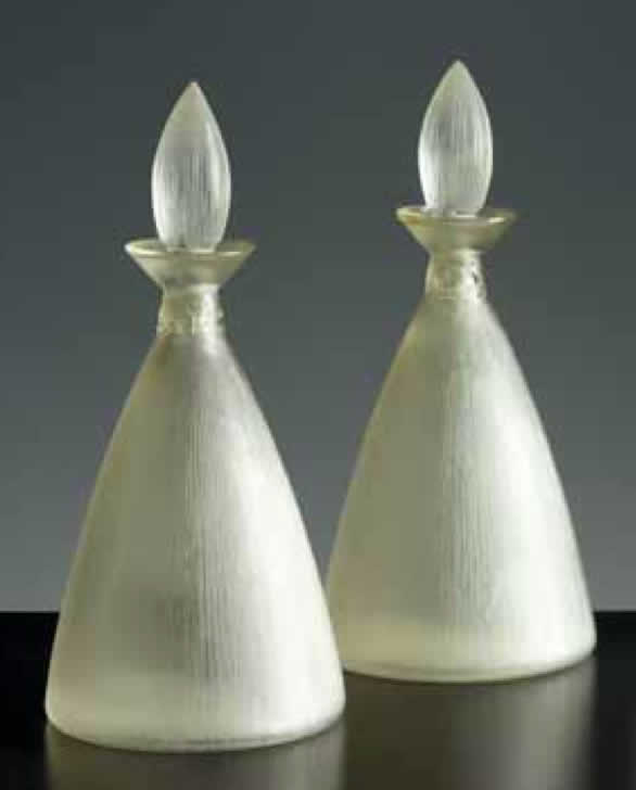 Rene Lalique Decanter Vigne Strie