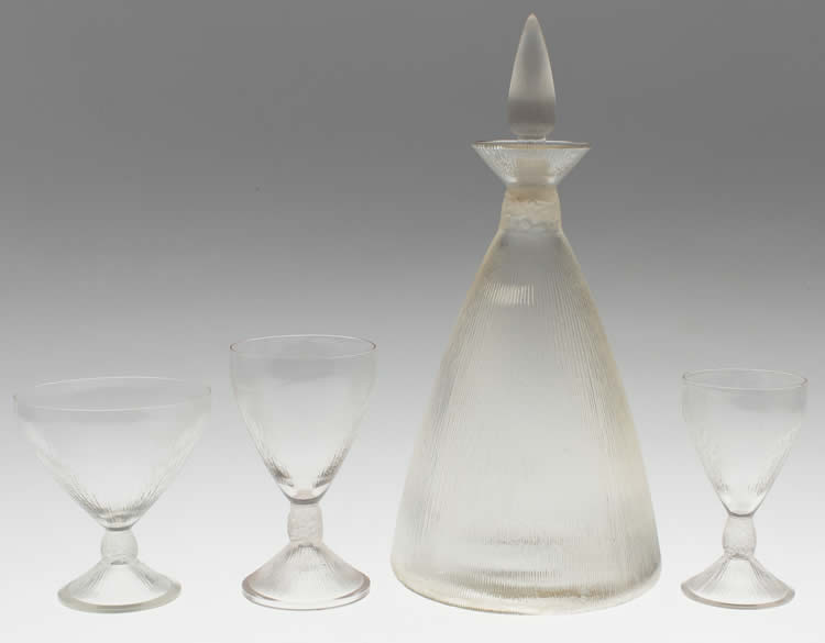 Rene Lalique Tableware Vigne Strie