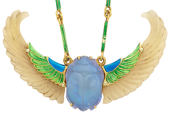 Rene Lalique Winged Scarab Pendant