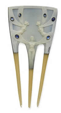 Rene Lalique Winged Women Comb