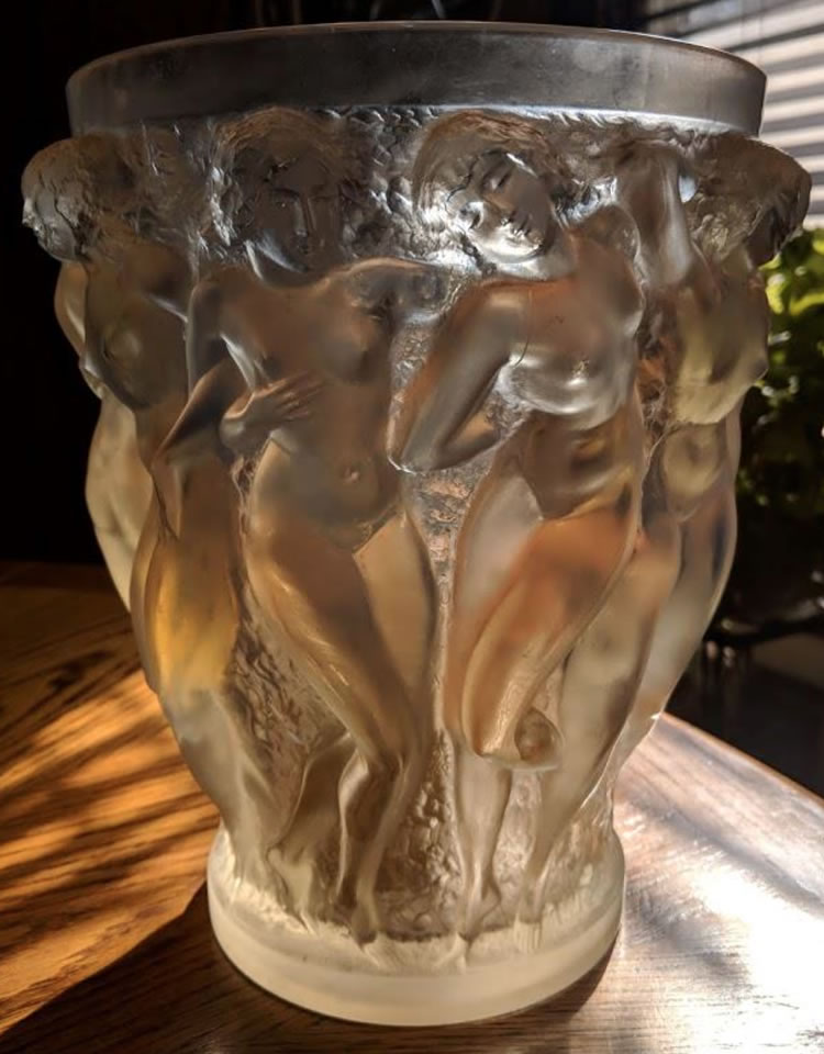 Rene Lalique Vase Bacchantes