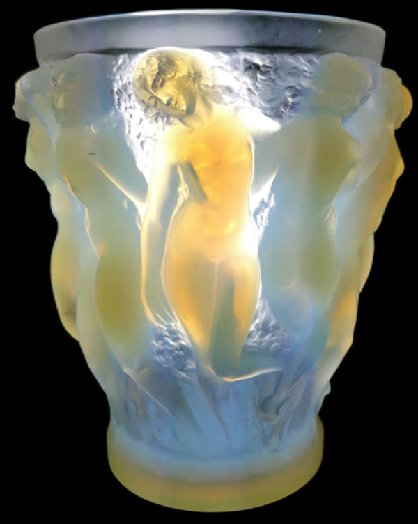Rene Lalique Vase Bacchantes