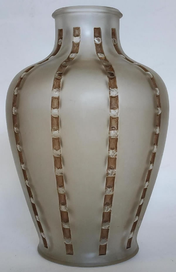 Rene Lalique Vase Bandes De Roses