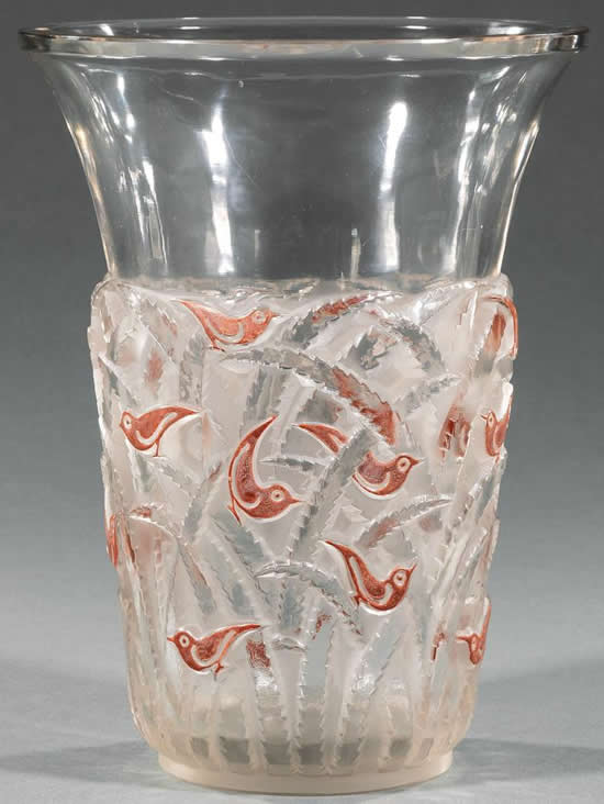 Rene Lalique Vase Borneo