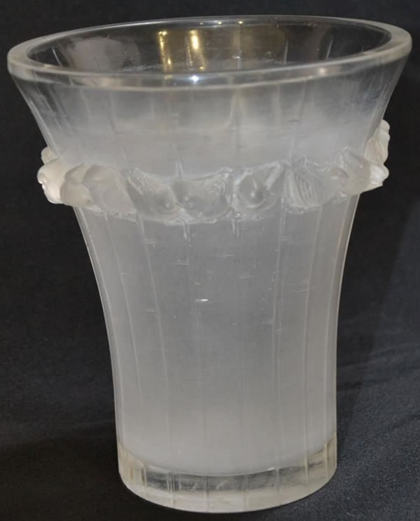 Rene Lalique Vase Boulouris